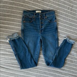 Women's Blue High-Waisted Jeans